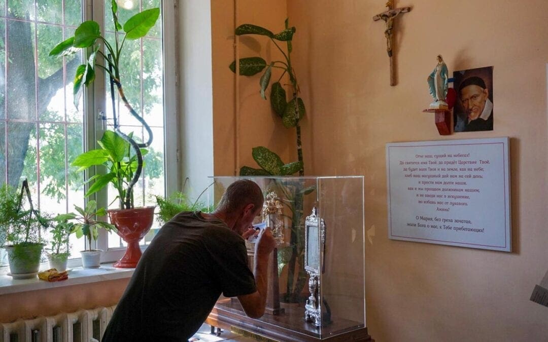 Reliquary of St. Vincent de Paul  Enshrined at the DePaul House in Odessa (Ukraine)