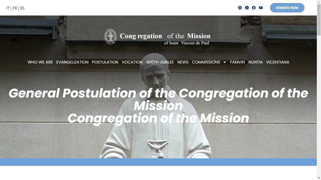 general postulation of the congregation of the mission