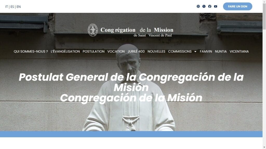 postulation générale de la congrégation de la mission